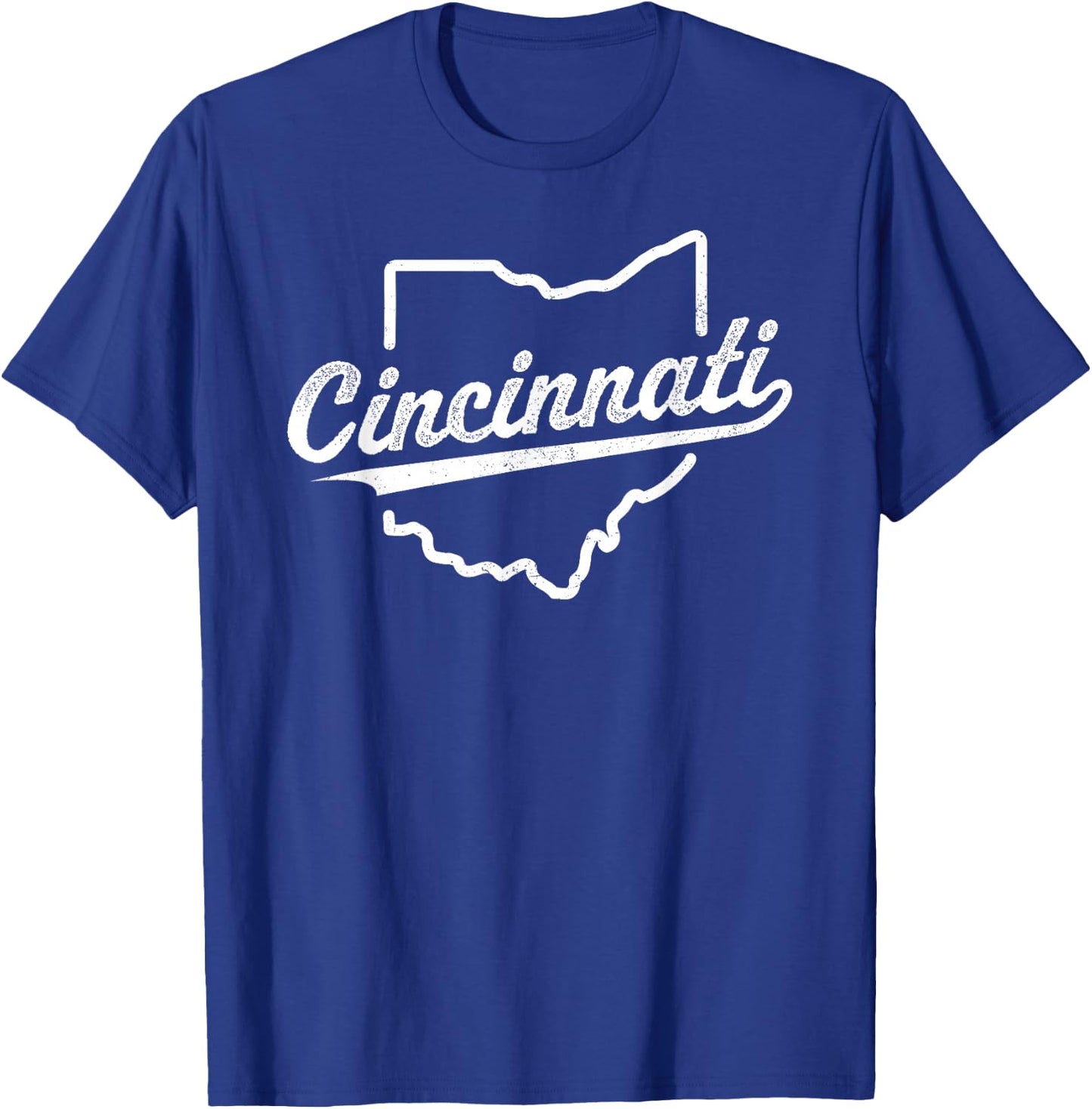 Retro Cincinnati Ohio 1788 vintage script throwback T-Shirt - T-Shirt | Royal