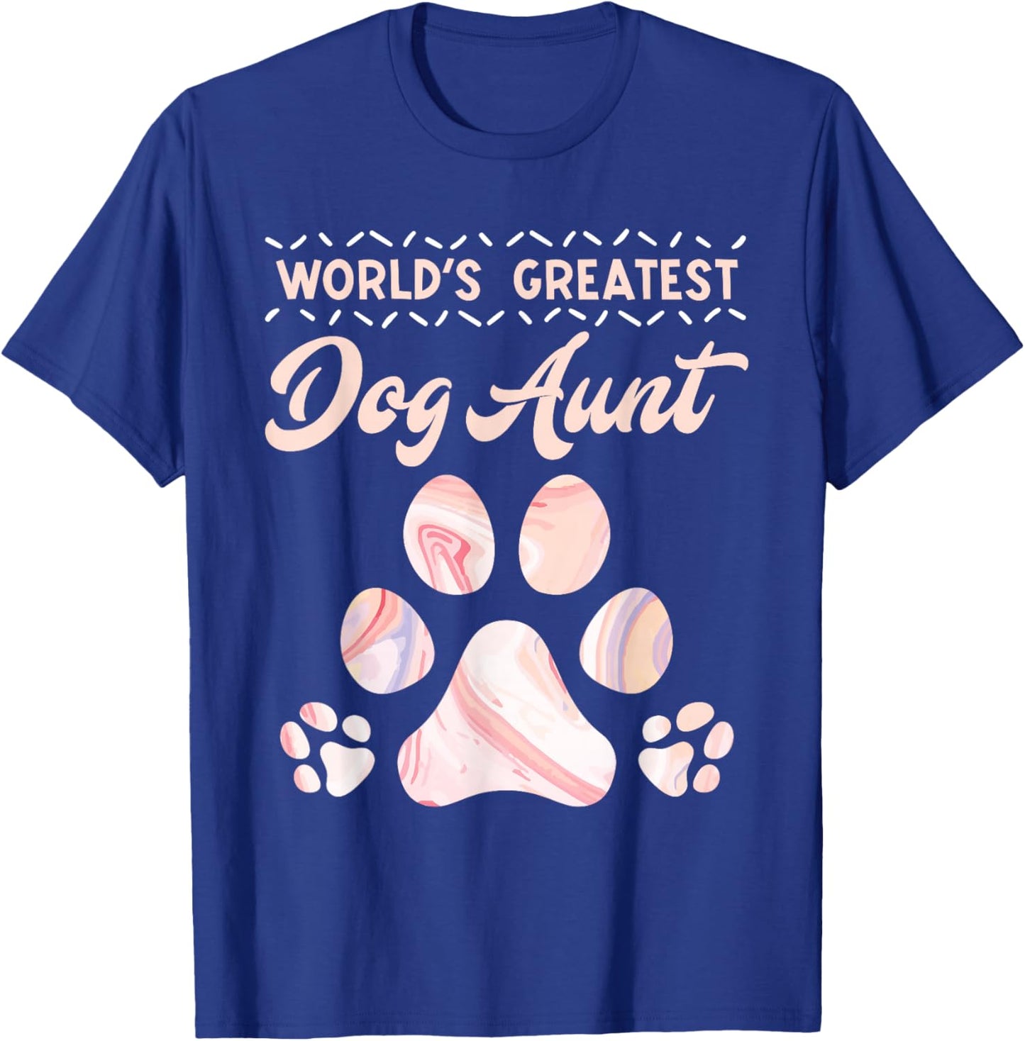 Dog lover Worlds Best Aunt Mother's Day Best aunts T-Shirt - T-Shirt | Royal