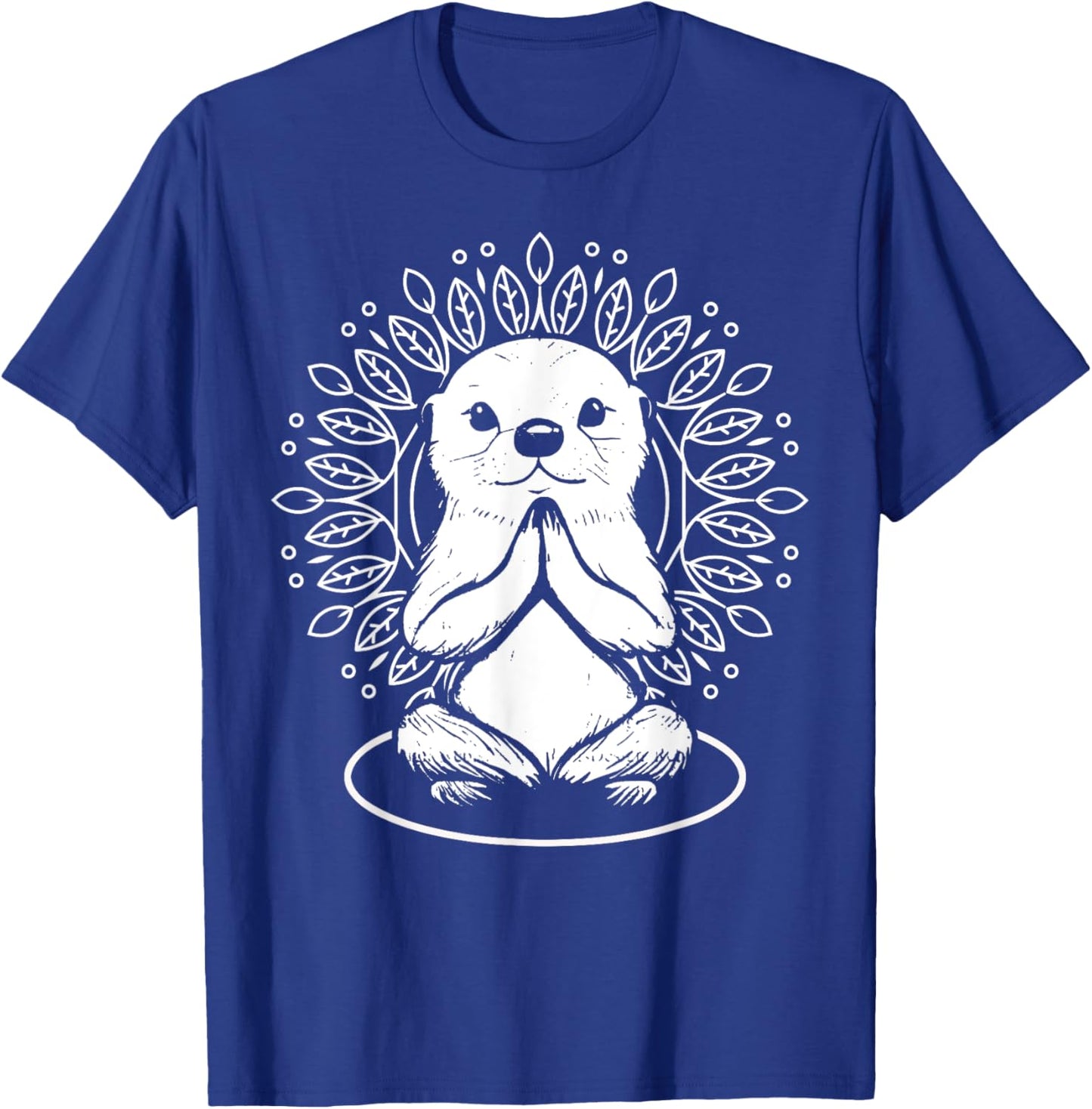 Otter Spiritual Yoga Pose Meditation Lover Namaste T-Shirt - T-Shirt | Royal