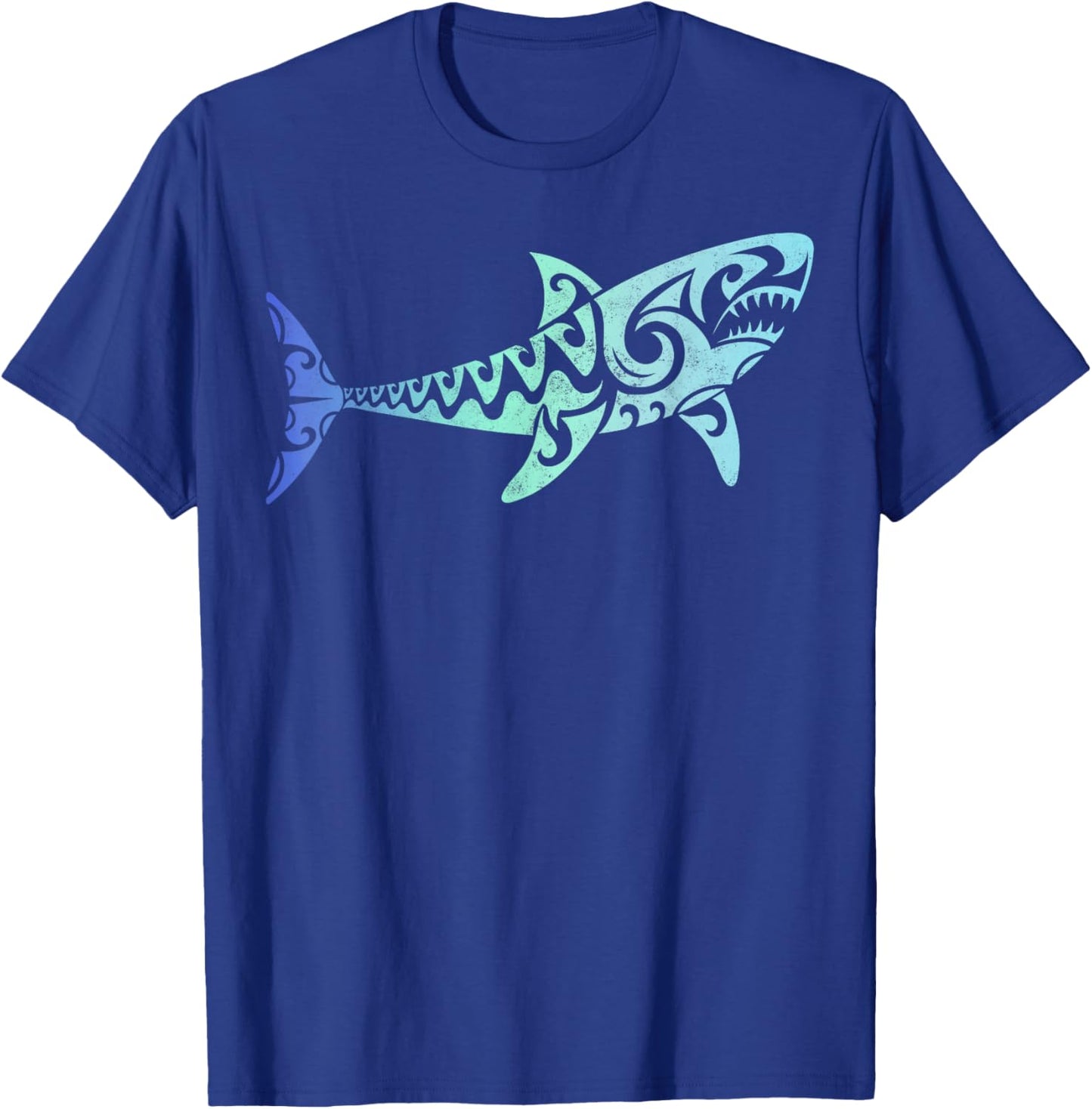 Hawaii Polynesian Tribal Shark Aloha State Surfing T-Shirt - T-Shirt | Royal
