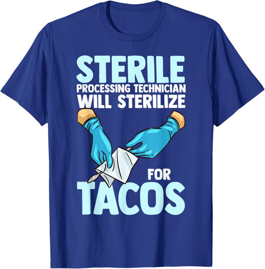 Sterile Processing Technician Instruments Tech Certification T-Shirt - T-Shirt | Royal