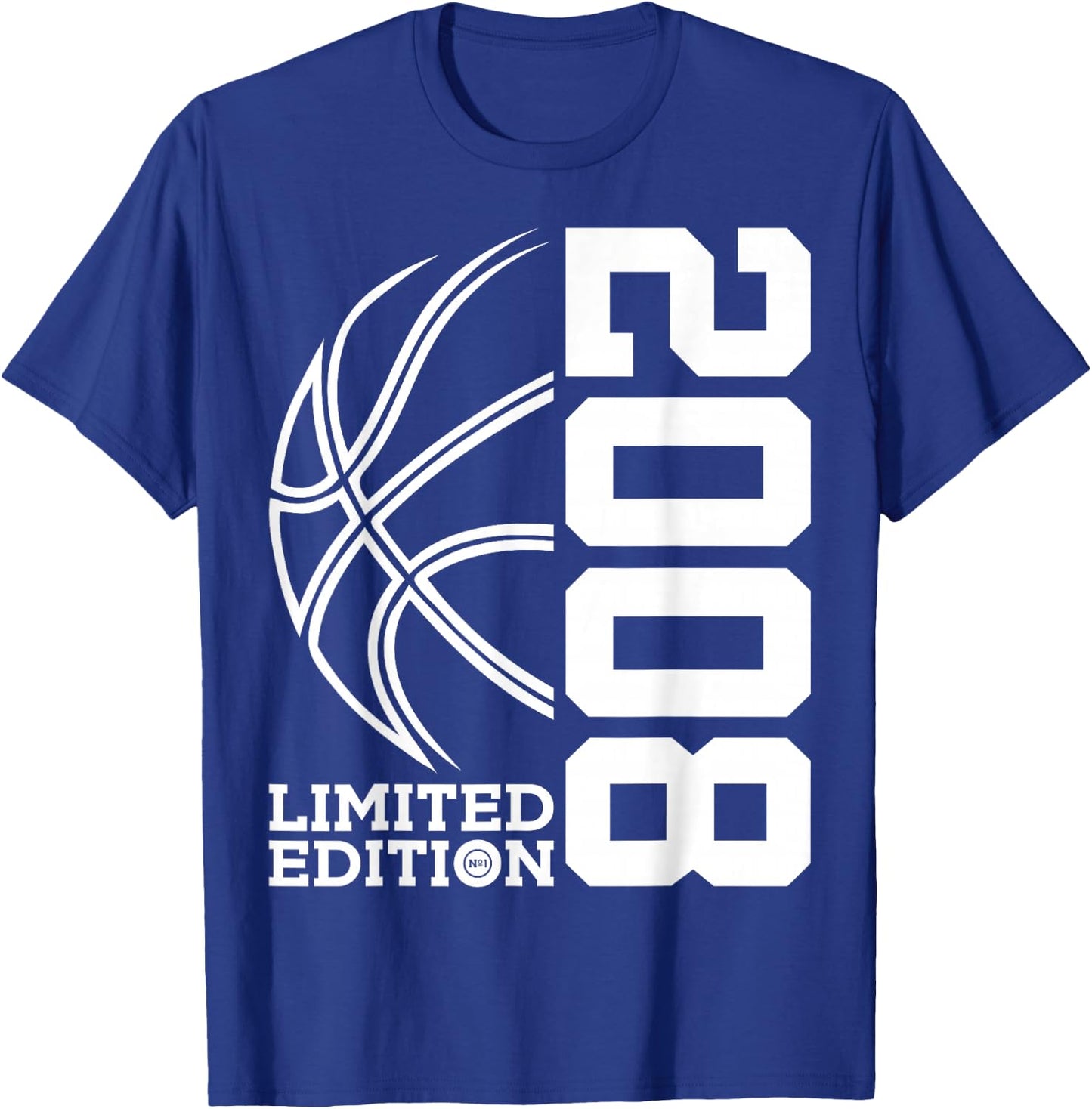 17th BIRTHDAY BASKETBALL LIMITED EDITION 2008 T-Shirt - T-Shirt | Royal