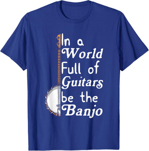 Banjo Bluebird Tennesse Mandolin Bluegrass T-Shirt - T-Shirt | Royal