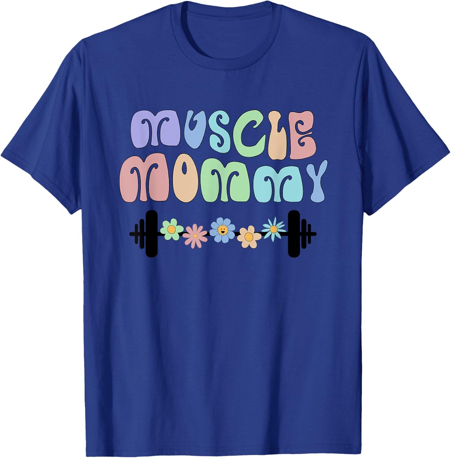Gym Muscle Mommy Pump Cover T-Shirt - T-Shirt | Royal