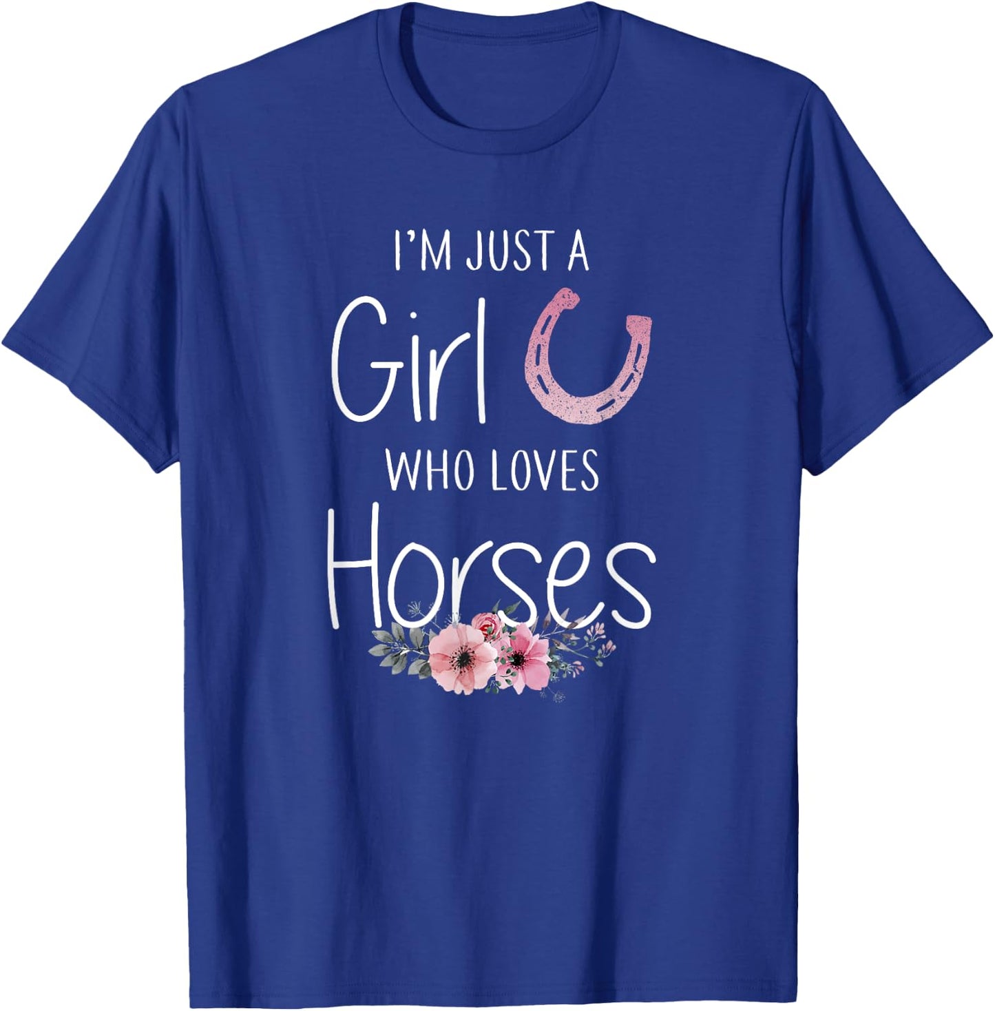 Horse Shirt For Girls Teens Women Horse Lovers T-Shirt - T-Shirt | Royal
