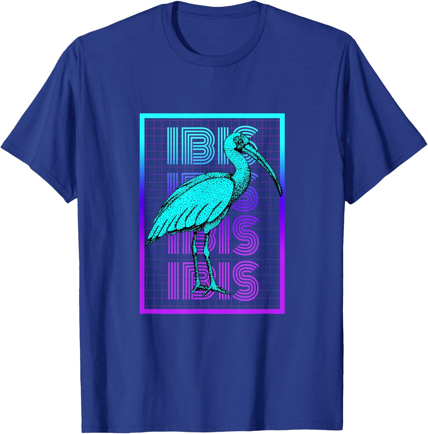 Ibis Bird Vintage Retro Ibis T-Shirt - T-Shirt | Royal
