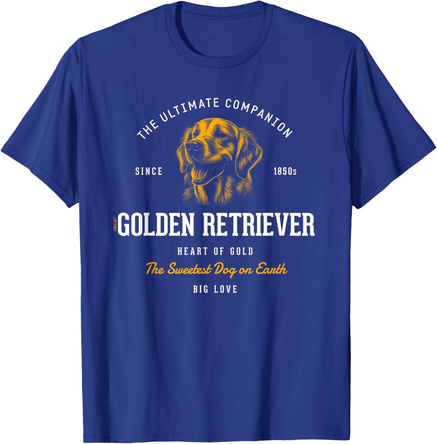 Vintage Styled Retro Golden Retriever T-Shirt - T-Shirt | Royal