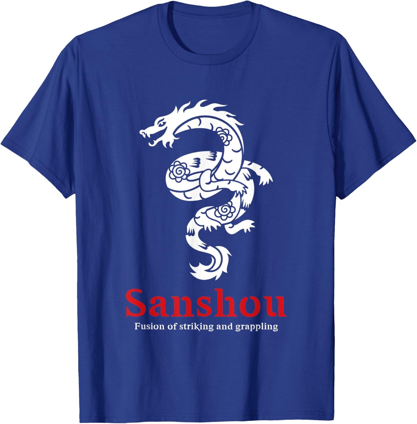 Sanshou Dragon Sanda Chinese Boxing Martial Arts T-Shirt - T-Shirt | Royal