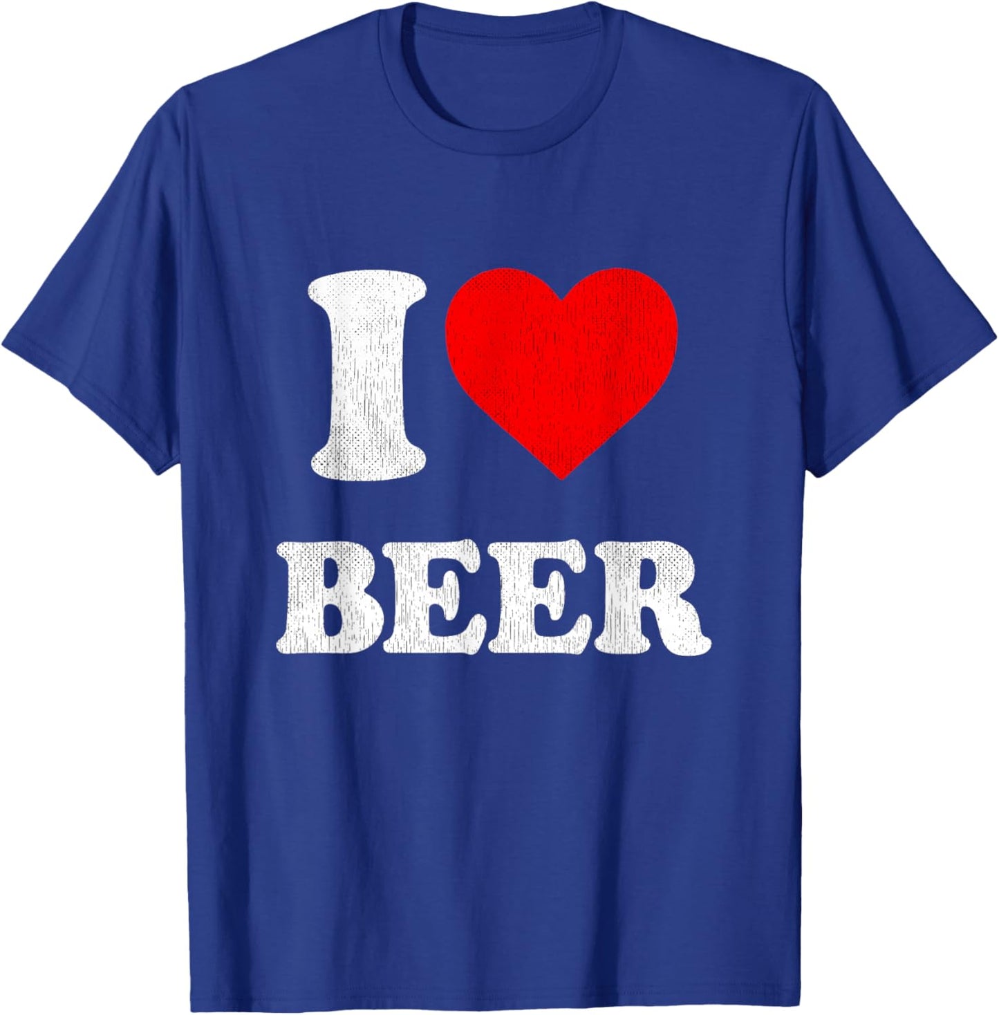 I Heart Beer Funny Drinking Merch I Love Beer T-Shirt - T-Shirt | Royal