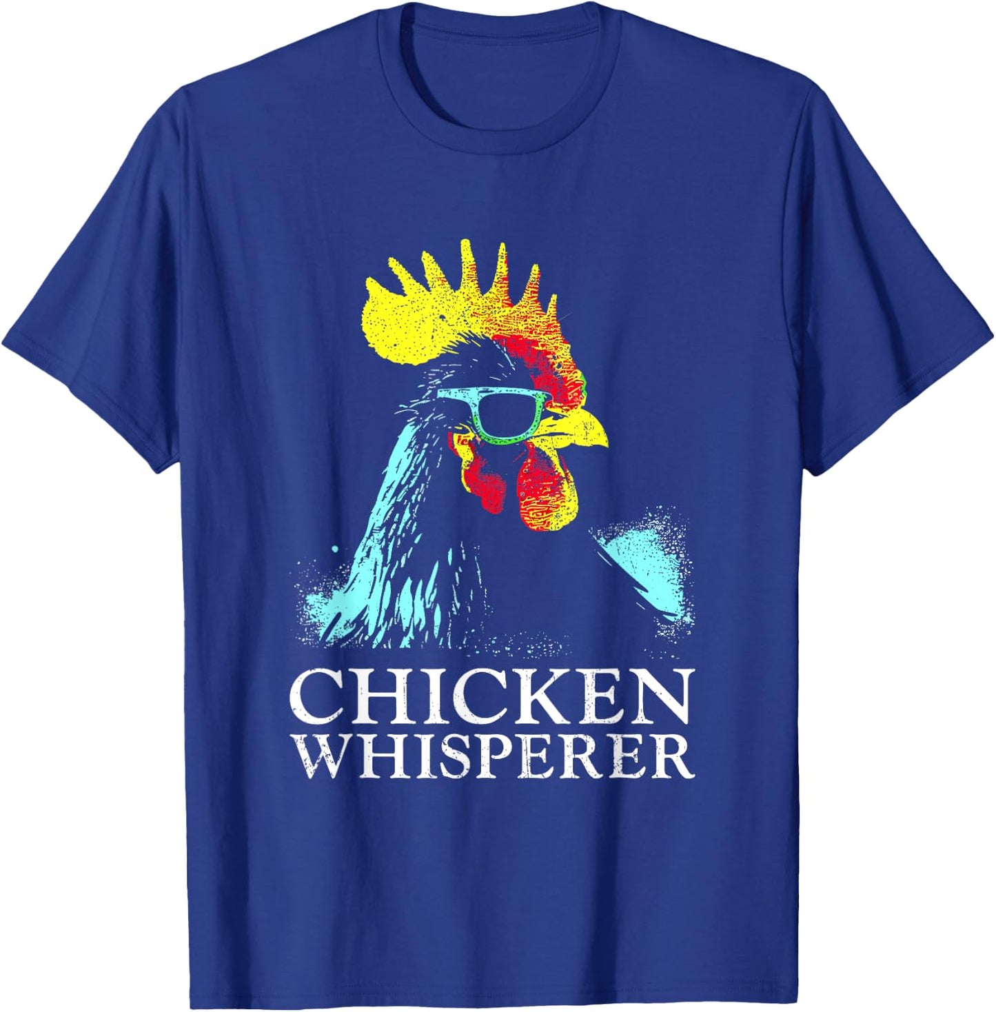 Chicken Whisperer - Vintage Funny Chicken Lover Farmer T-Shirt - T-Shirt | Royal