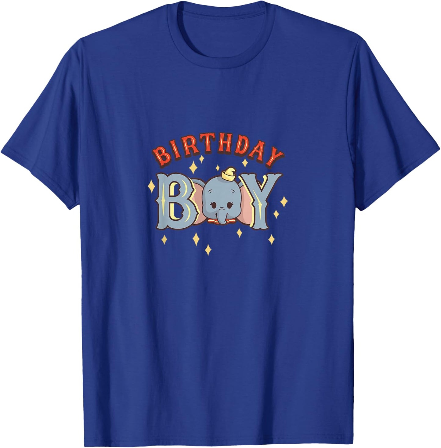 Kids Disney Dumbo Birthday Boy Cute Face Portrait Youth T-Shirt - T-Shirt | Royal