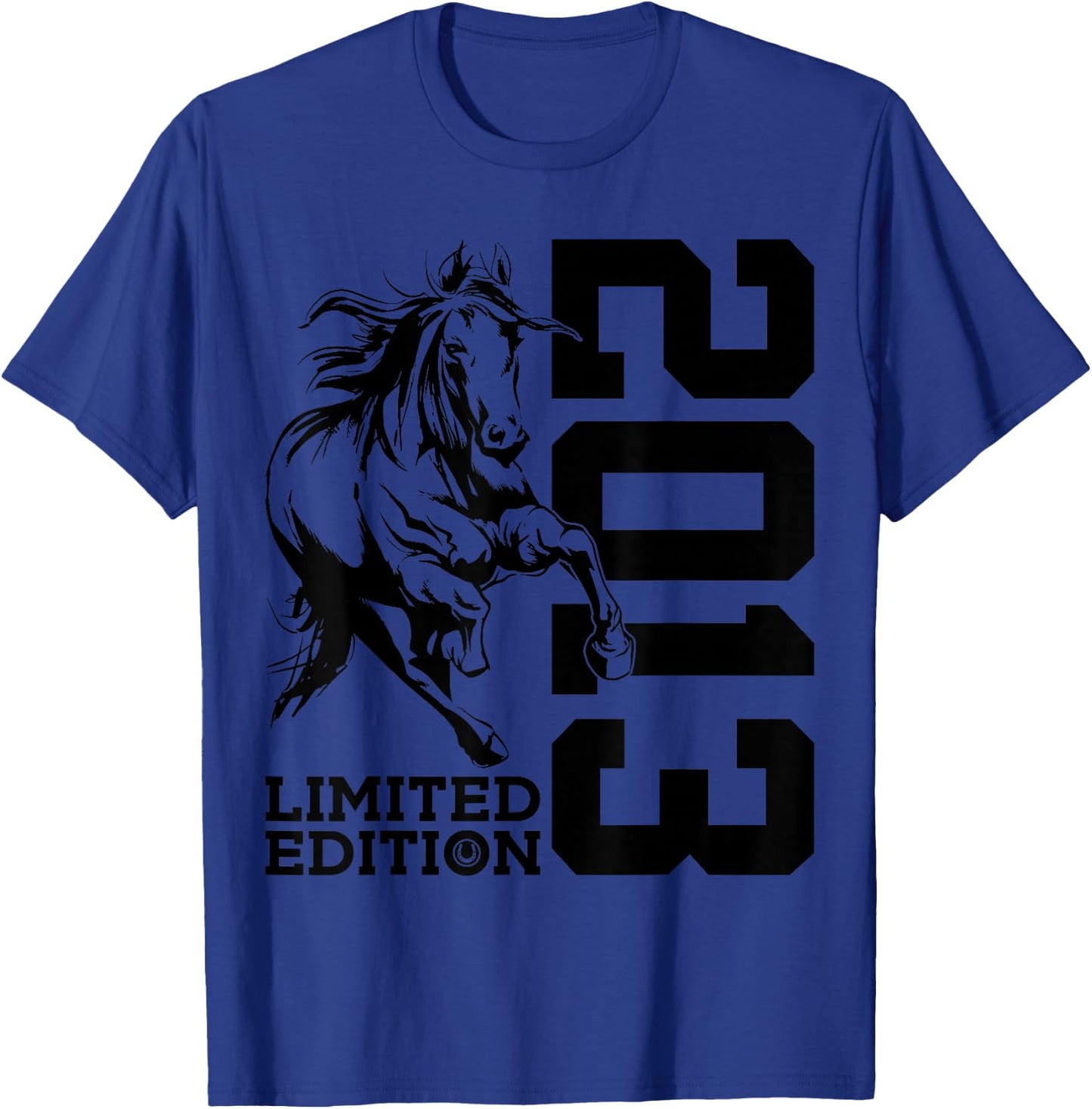 Riding 13th Birthday Horse Limited Edition 2013 Rider T-Shirt - T-Shirt | Royal