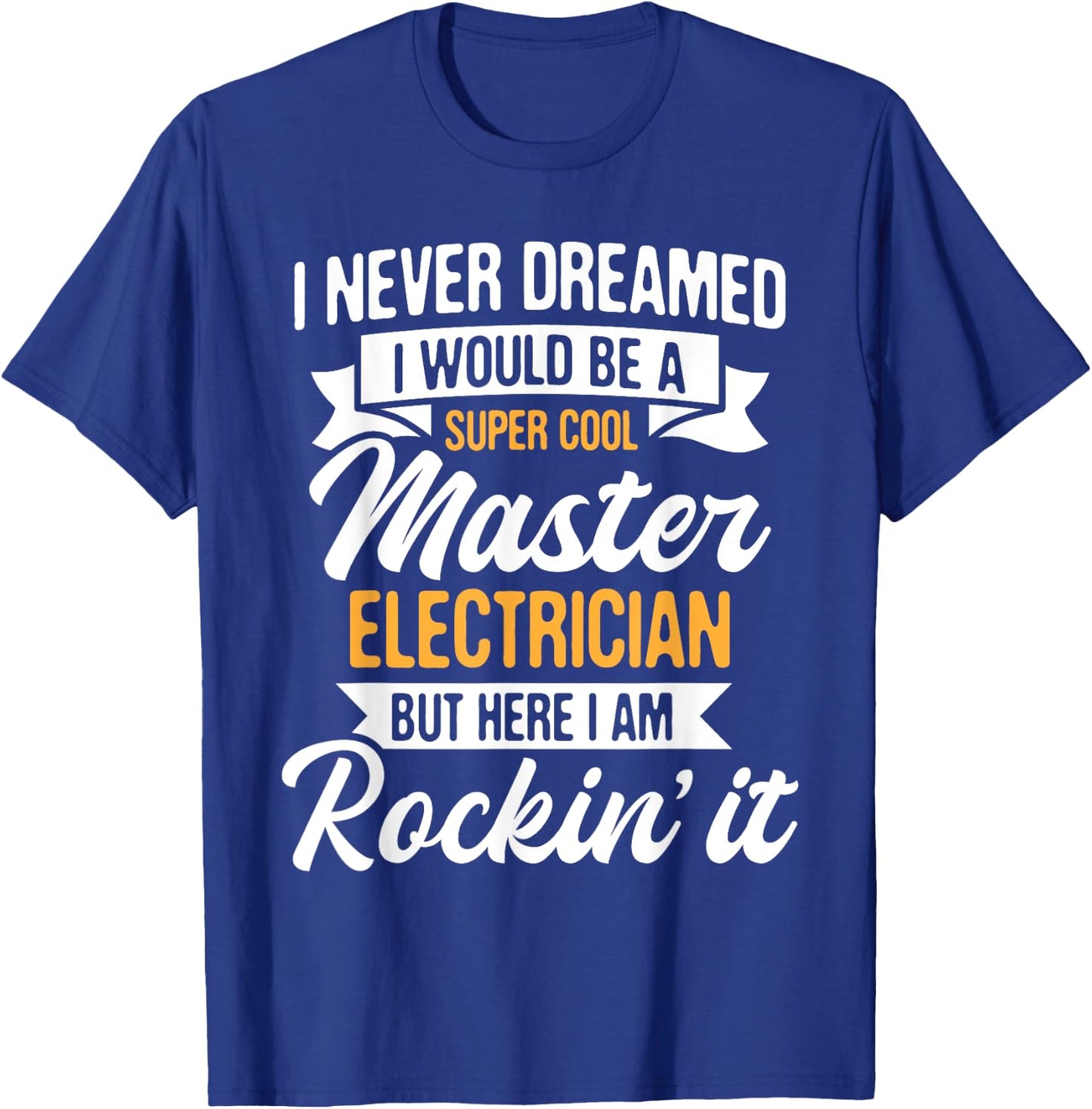 Cool Master Electrician - Electrical Worker Lineman T-Shirt - T-Shirt | Royal