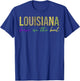 Born in the Boot Louisiana State New Orleans Mardi Gras T-Shirt - T-Shirt | Royal