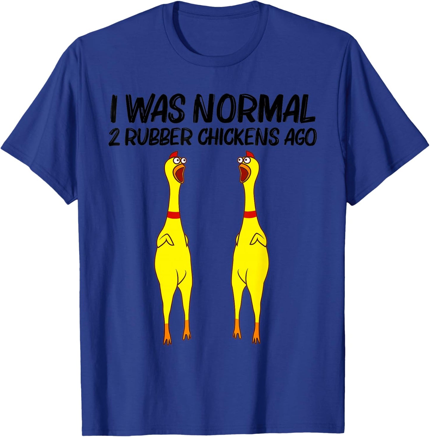 Cute Rubber Chicken Funny Rubber Chicken Gift Men Women T-Shirt - T-Shirt | Royal