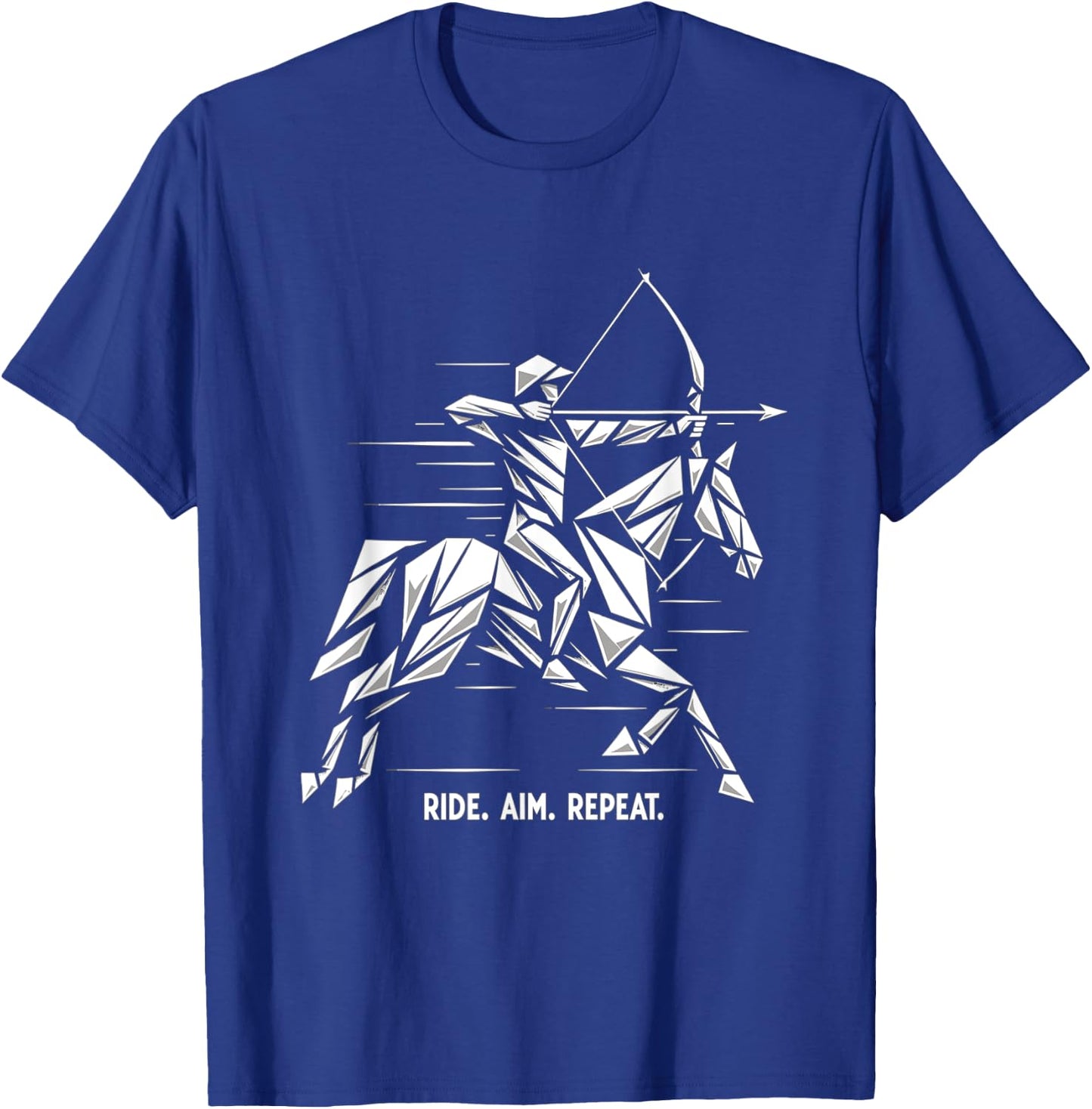 Mounted Archery Retro Horse Archer Competition T-Shirt - T-Shirt | Royal