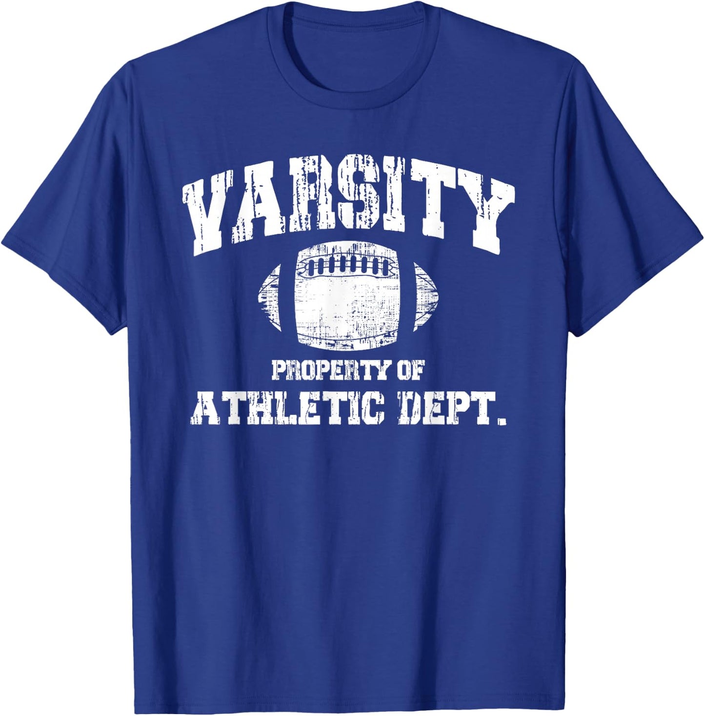 Varsity Football Player High School Athletic Dept Football T-Shirt - T-Shirt | Royal