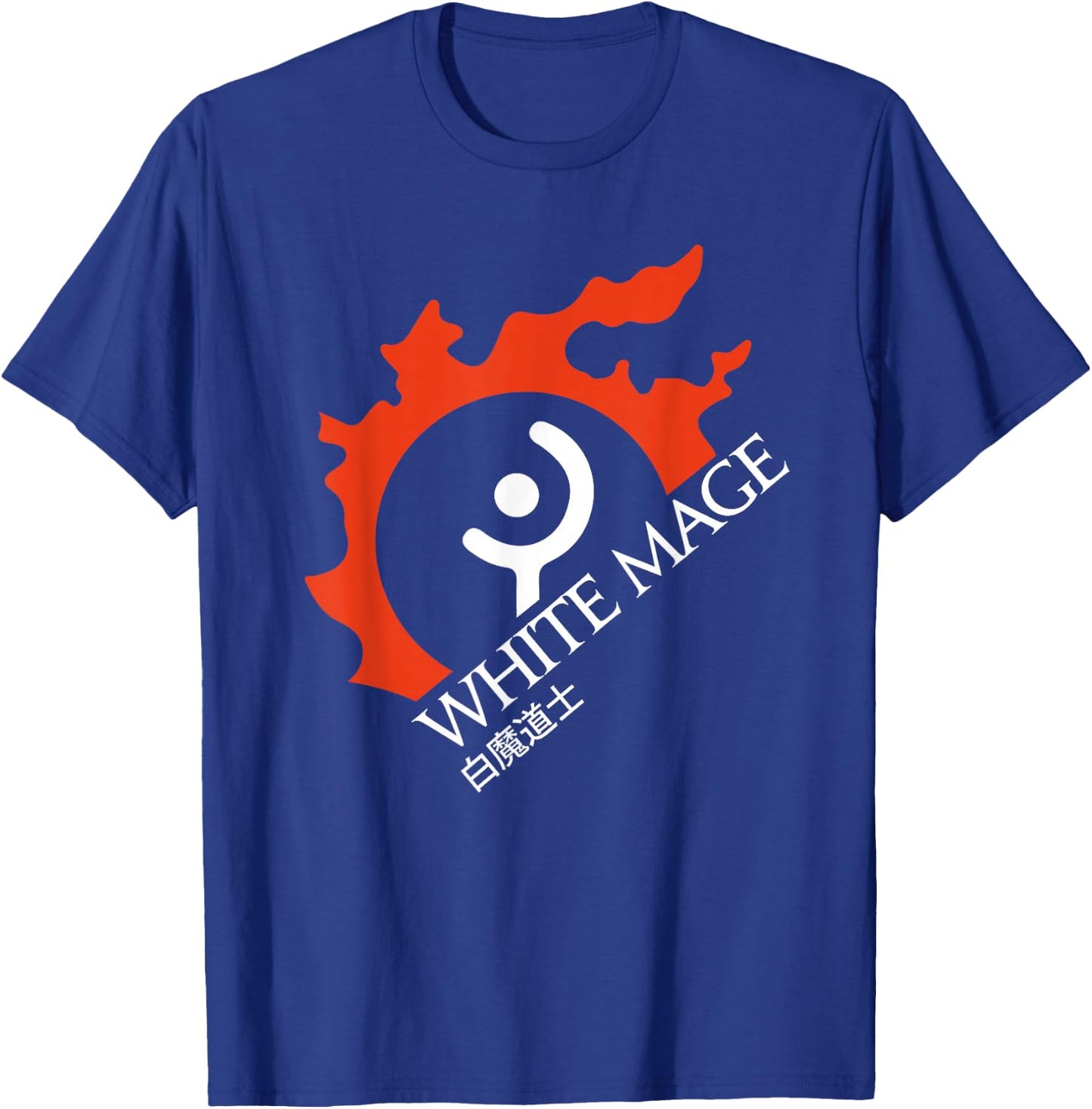 White Mage - For Warriors of Light & Darkness T-Shirt - T-Shirt | Royal