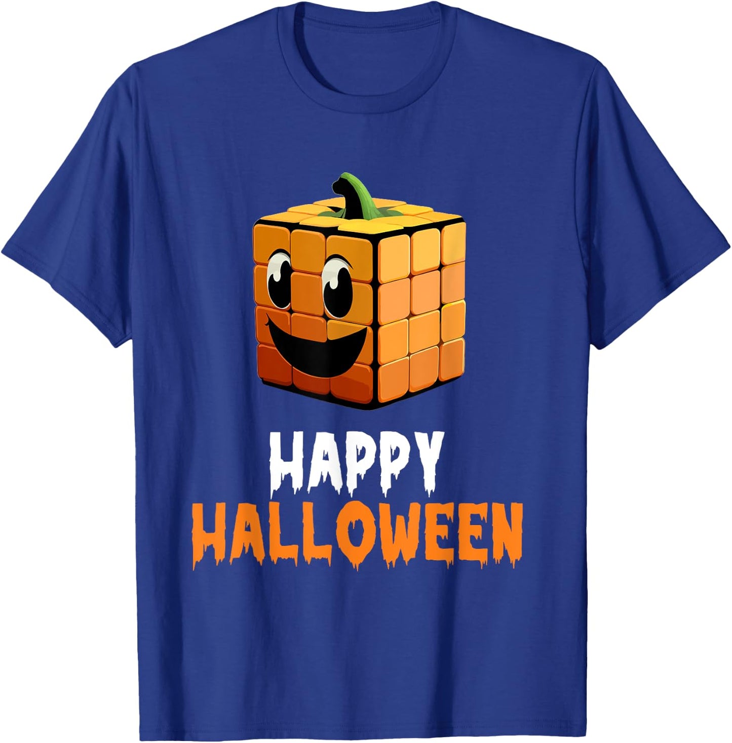 Happy Halloween Speed Cubing Puzzle Cuber Costume T-Shirt - T-Shirt | Royal