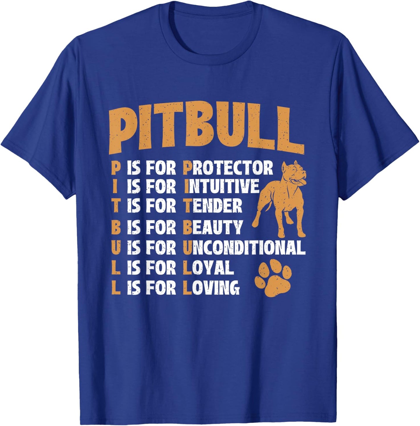 Pitbull - Pittie Lover Dog Lover Pet Owner Breeder Men Women Kids T-Shirt - T-Shirt | Royal