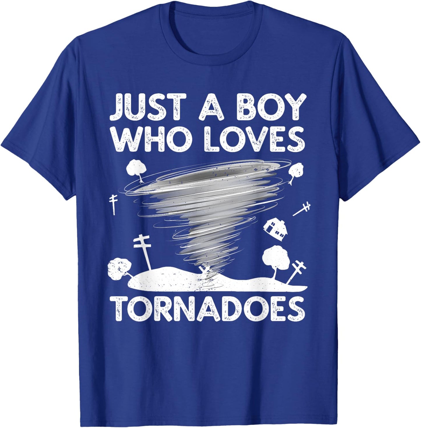 Funny Tornado Art Boys Weather Storm Tornado Chaser T-Shirt - T-Shirt | Royal