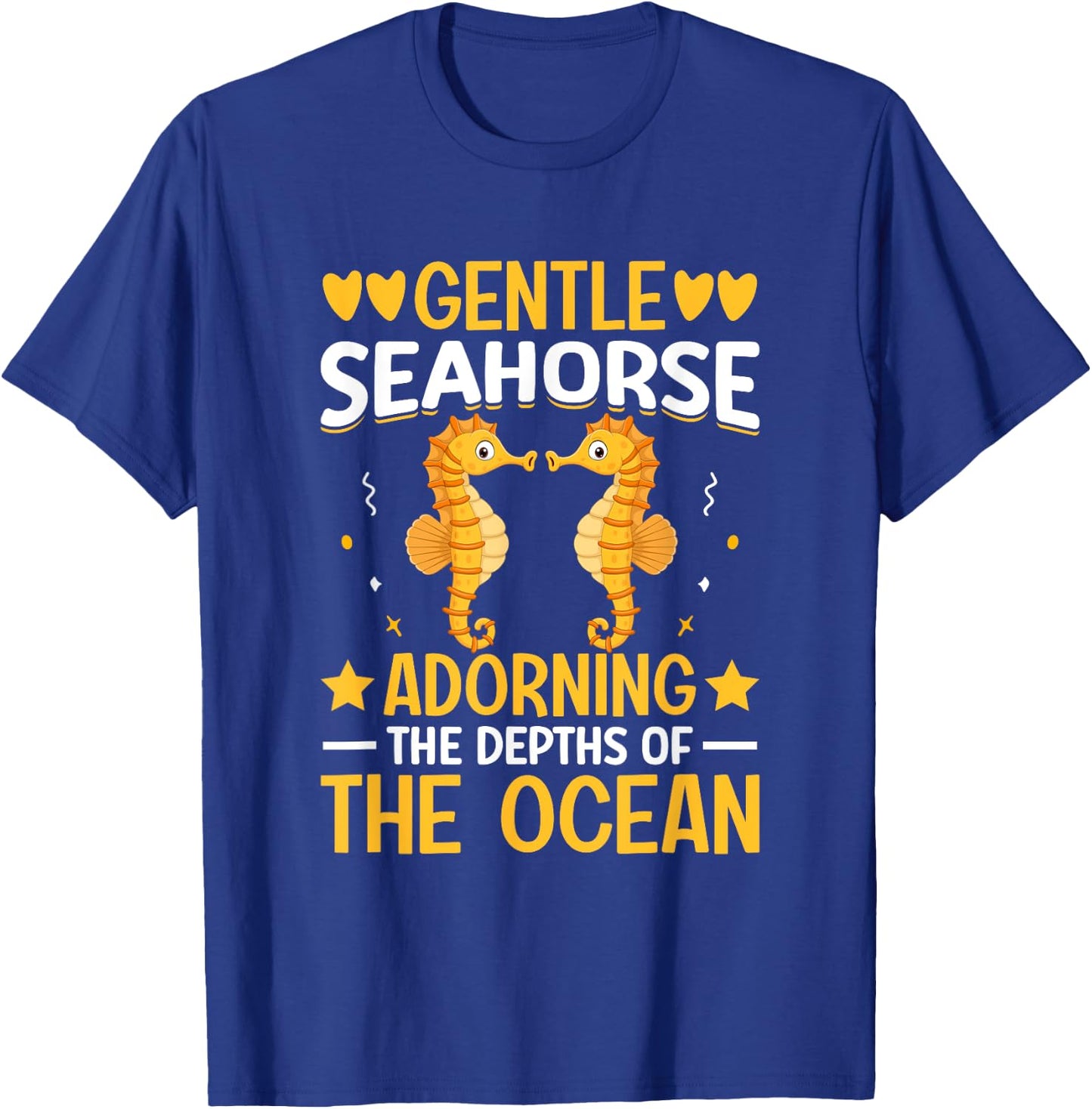 Gentle Seahorse Adorning The Depths Of The Ocean I Seahorse T-Shirt - T-Shirt | Royal
