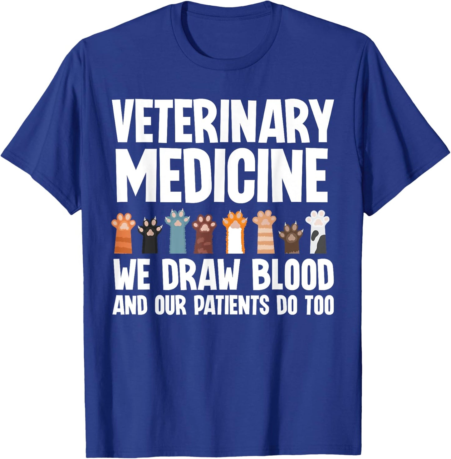 Veterinary Medicine Art Women Veterinarian Vet Med T-Shirt - T-Shirt | Royal