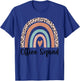 Office Squad Rainbow Leopard Admin Assistants School Team T-Shirt - T-Shirt | Royal