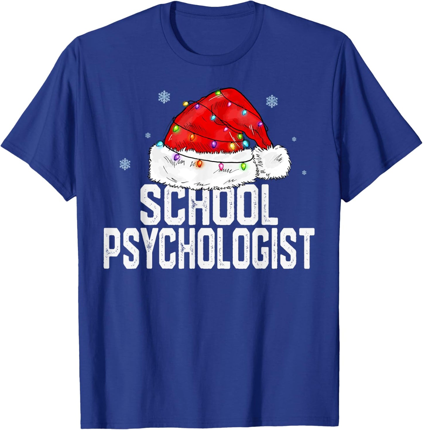 School Psychologist Santa Claus Christmas Family Matching T-Shirt - T-Shirt | Royal