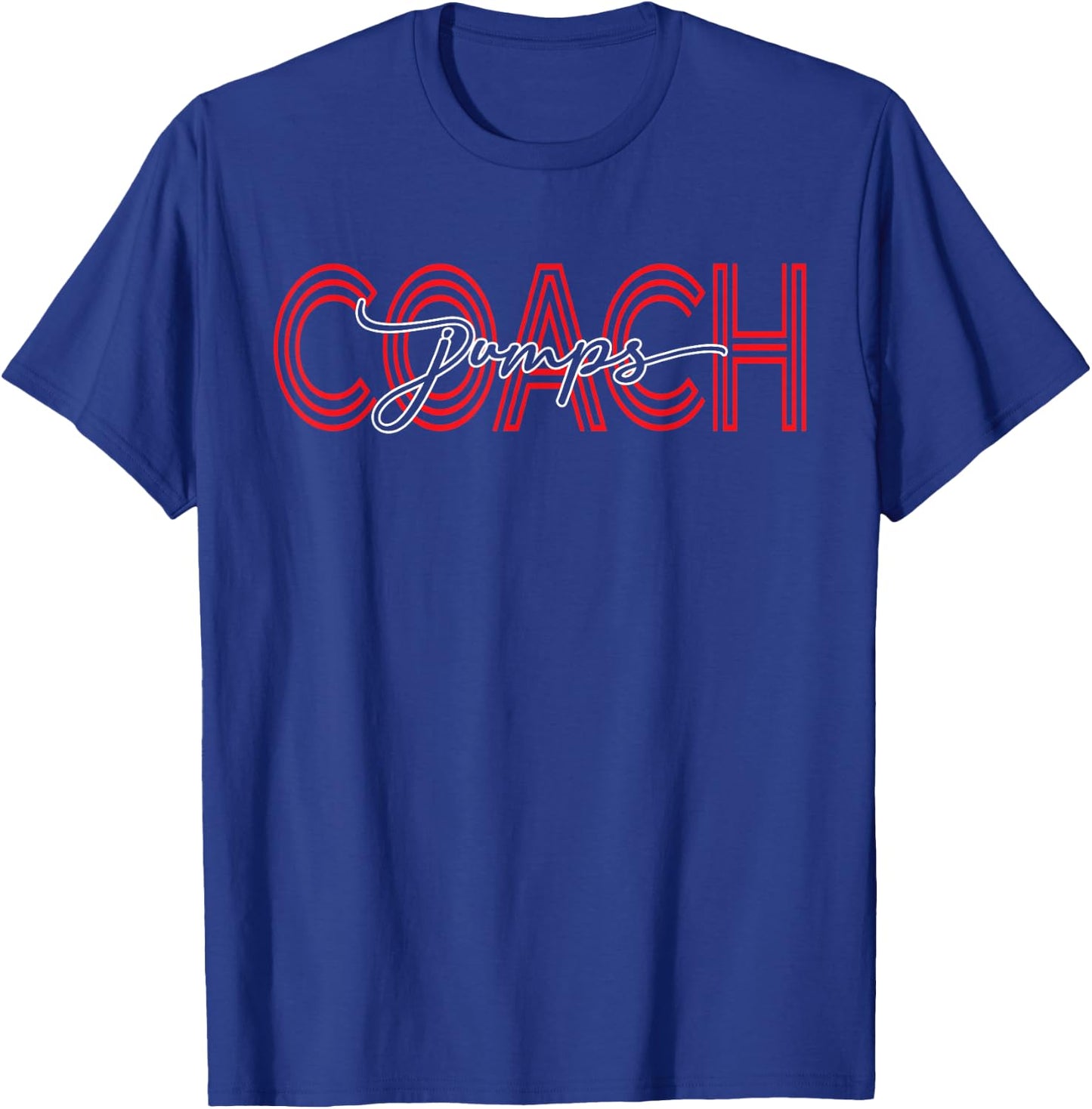 Jumps Coach | Athletics Track & Field | High Jumping T-Shirt - T-Shirt | Royal