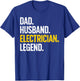 Funny Electrician Design For Husband Dad Electrical Engineer T-Shirt - T-Shirt | Royal