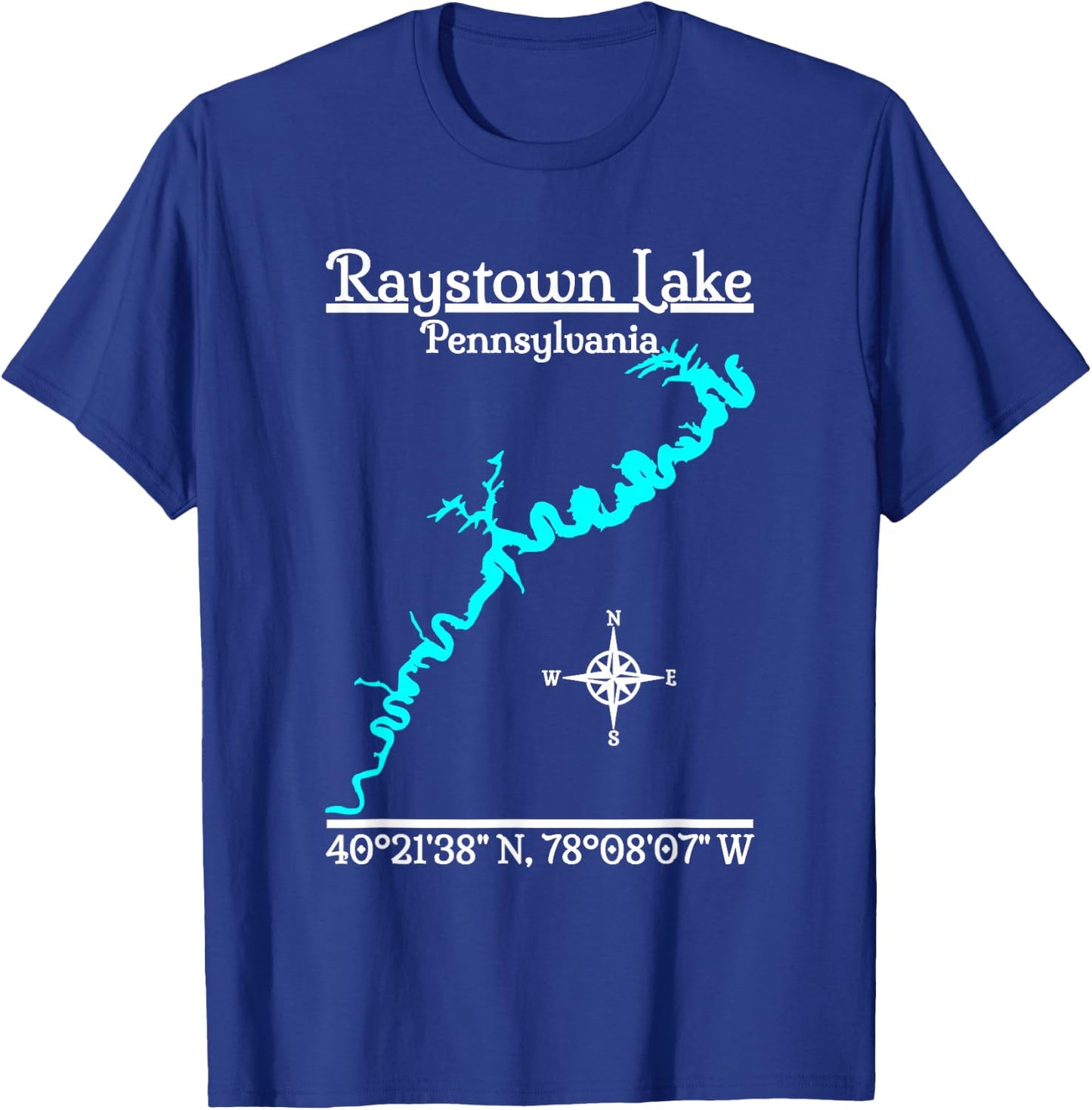 Raystown Lake, Pennsylvania T-Shirt - T-Shirt | Royal