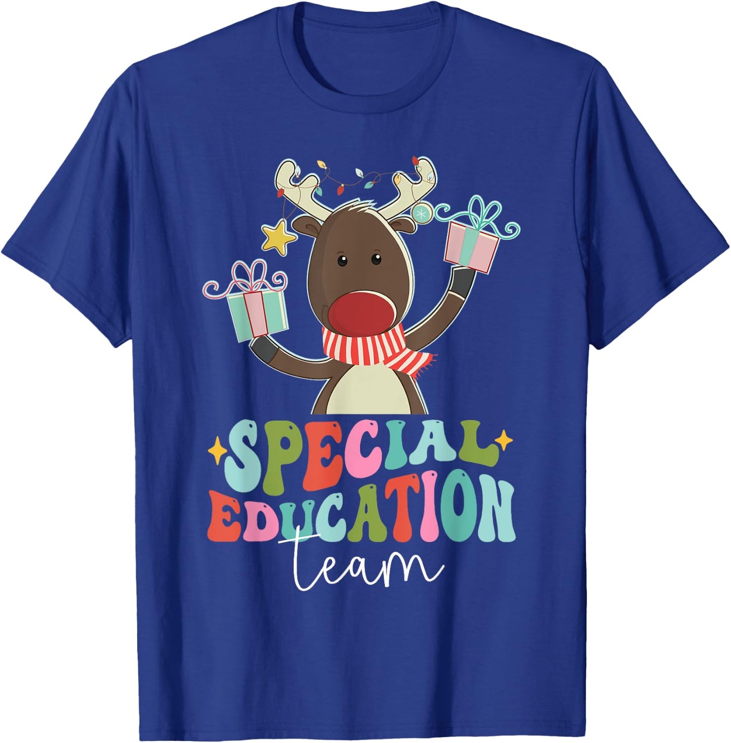 SPED Squad Special Education Teacher Autism Christmas Women T-Shirt - T-Shirt | Royal