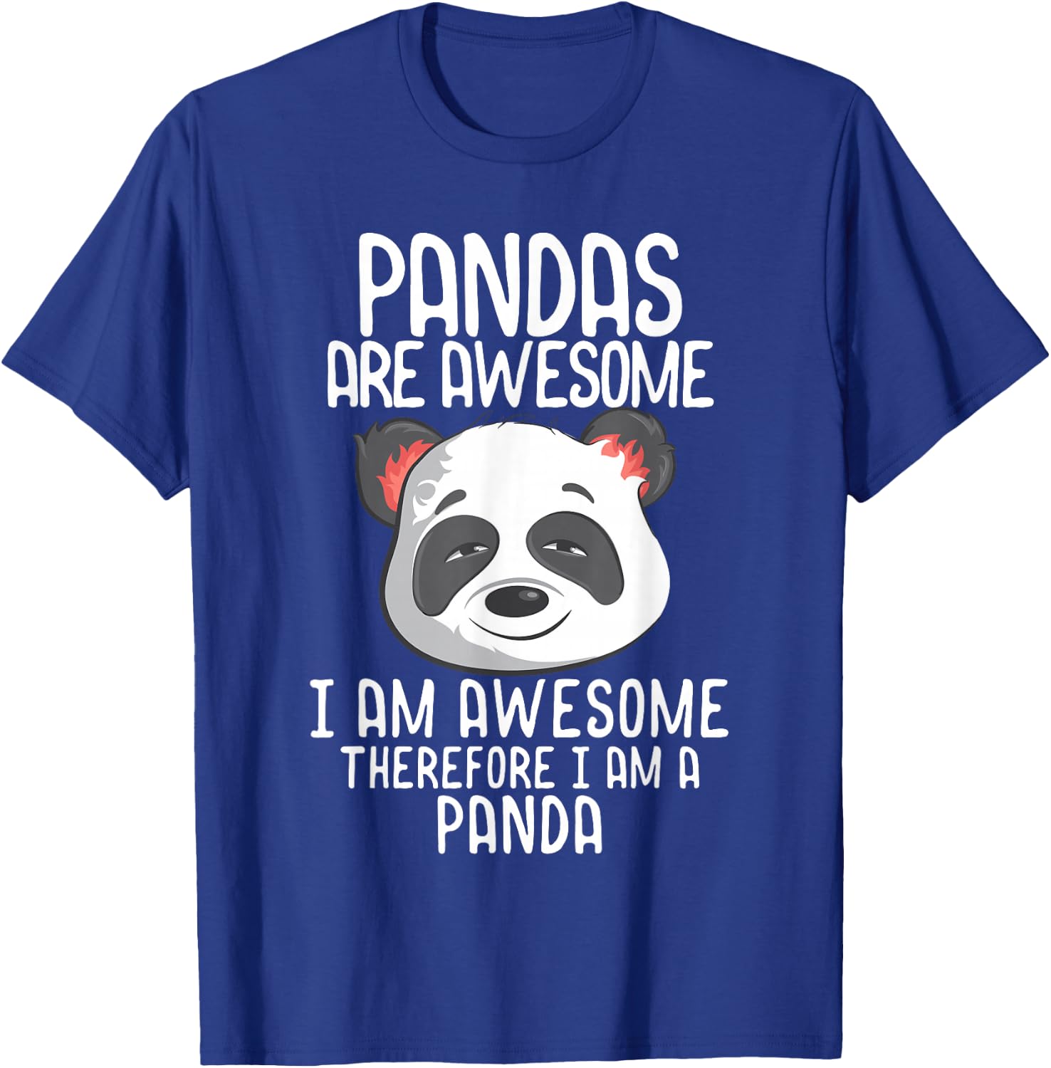 Panda Shirt Boys Kids Girls Panda Graphic T-Shirt - T-Shirt | Royal