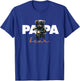 Funny Papa Biker Bear | Motorsport Motorcycle | Father Biker T-Shirt - T-Shirt | Royal