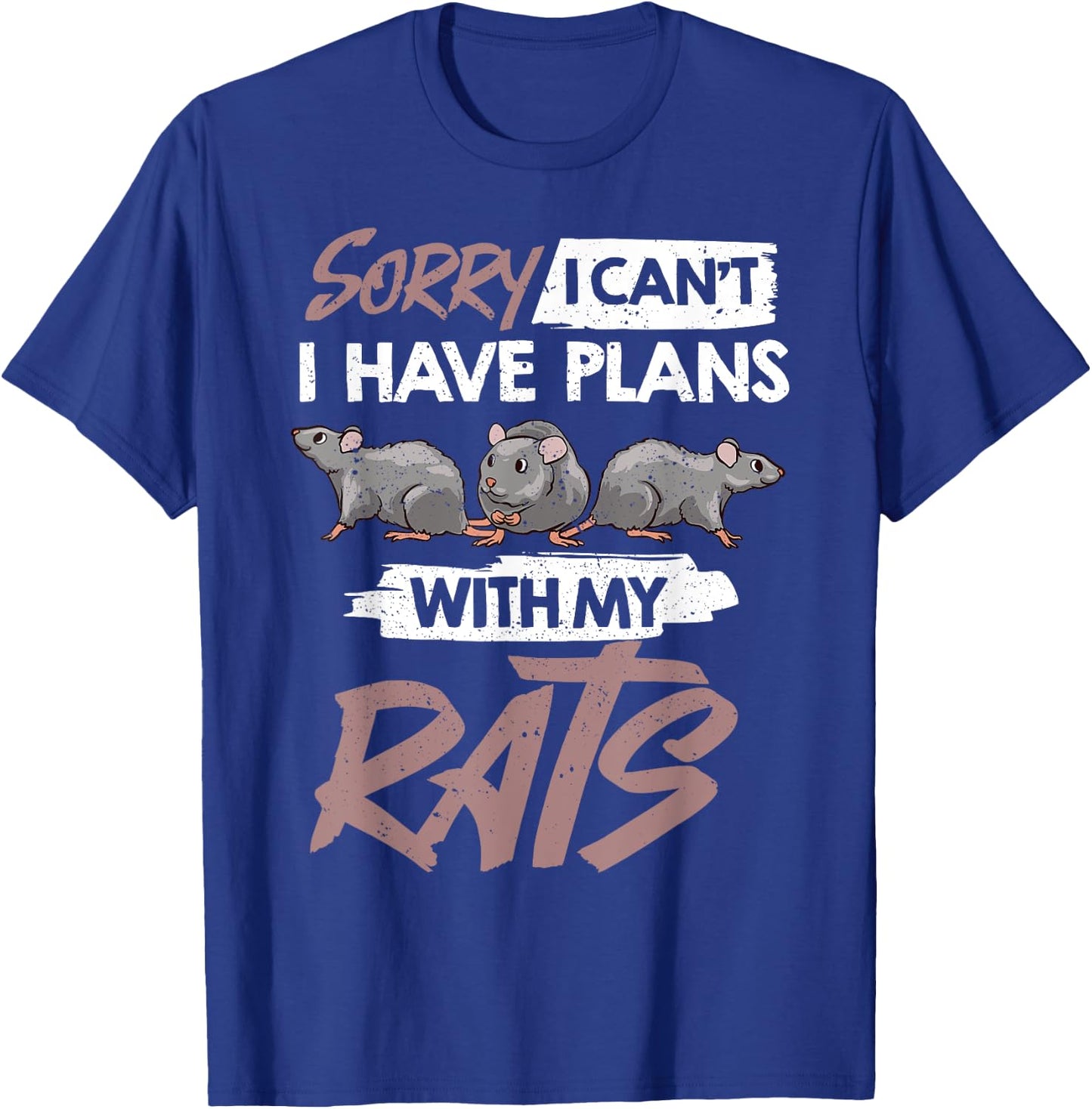 Rat Mouse Mice Rodent Funny Cute Pet T-Shirt - T-Shirt | Royal
