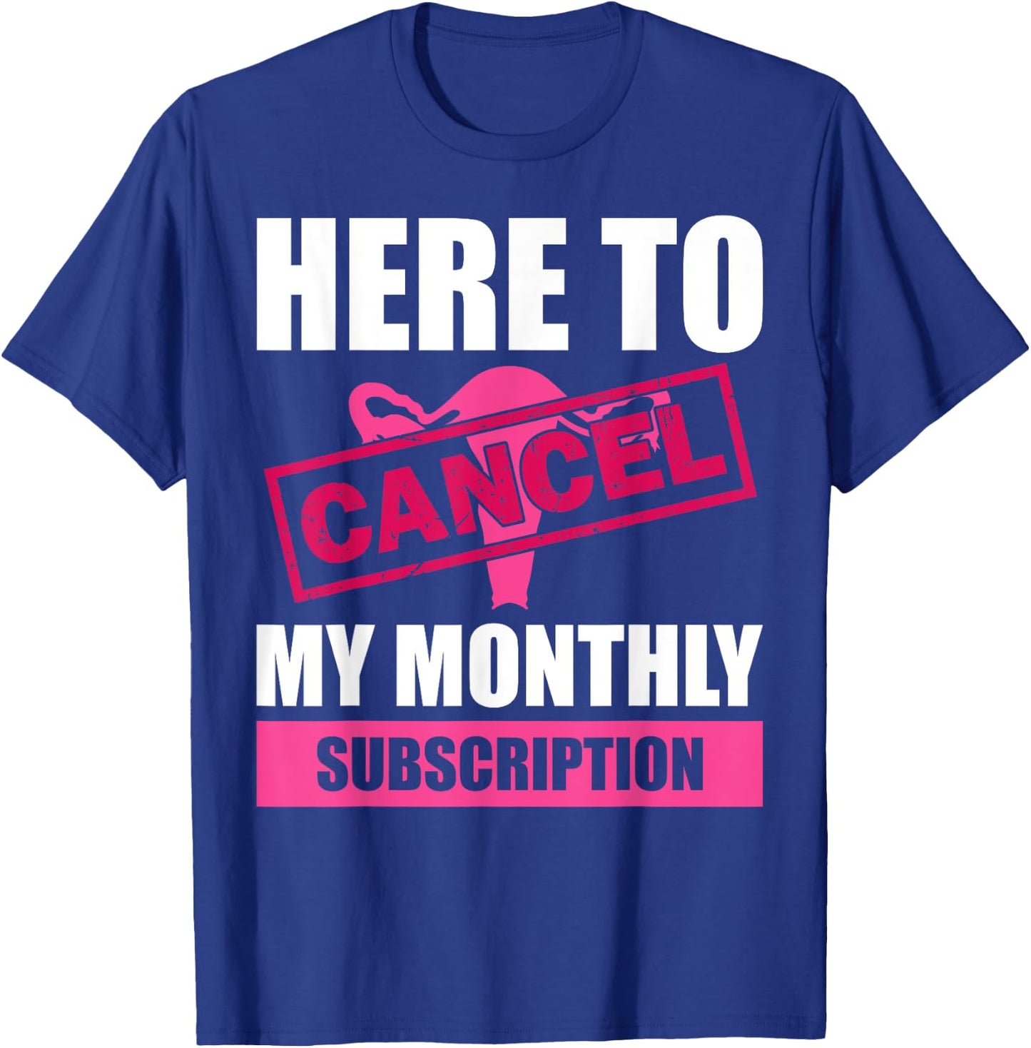 Funny Hysterectomy Design Girls Uterus Removal T-Shirt - T-Shirt | Royal