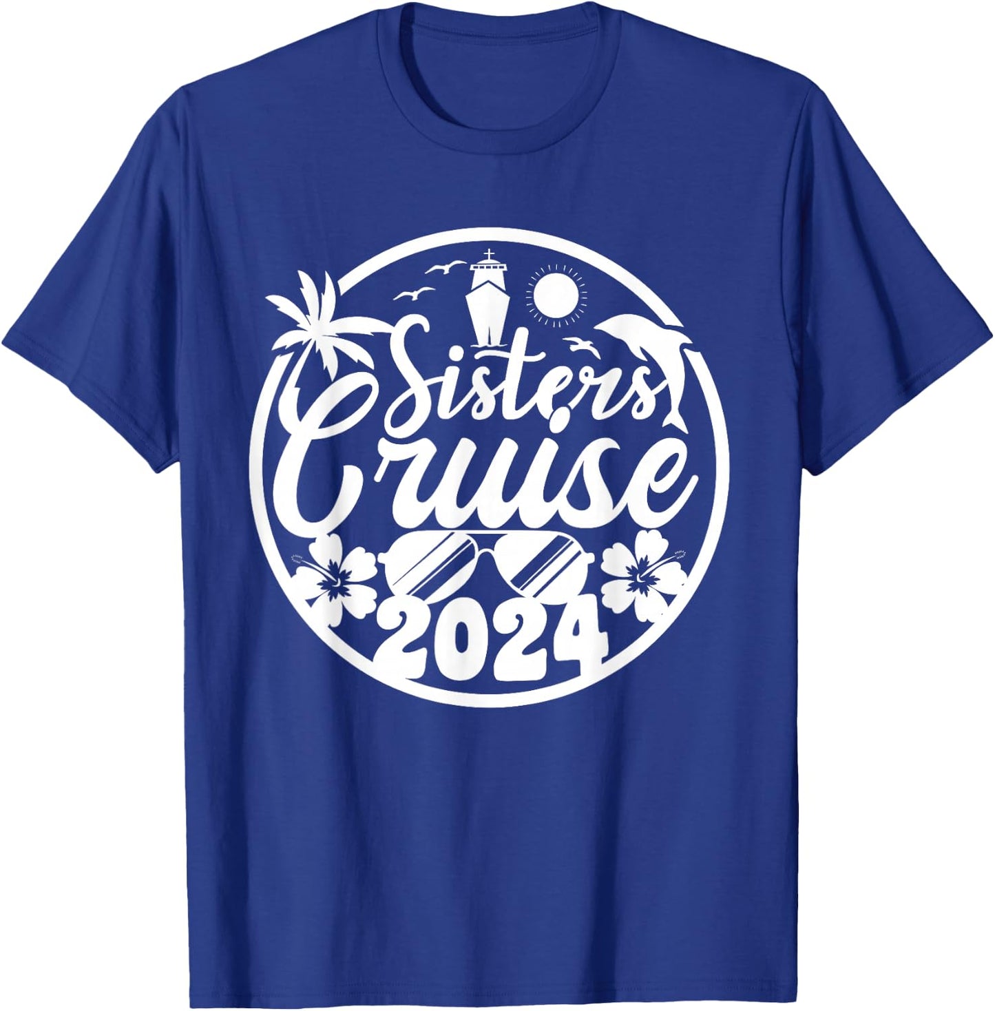 Sisters Cruise Squad 2024 Vacation Matching Family T-Shirt - T-Shirt | Royal