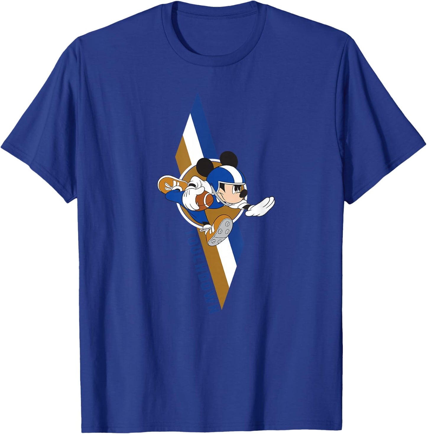 Disney Mickey Mouse Football Touchdown Sports T-Shirt - T-Shirt | Royal