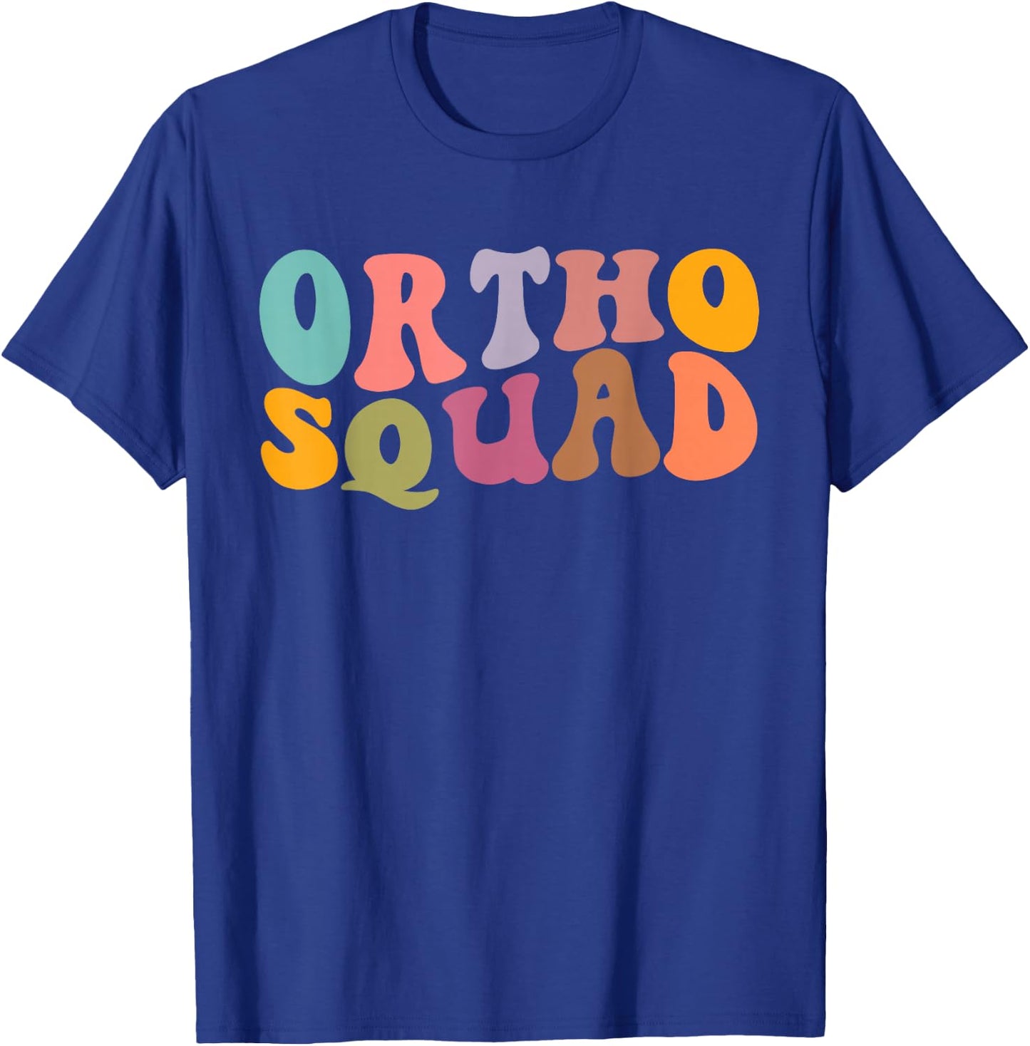 Retro Groovy Ortho Squad Orthopedics Nurse Doctor Assistant T-Shirt - T-Shirt | Royal