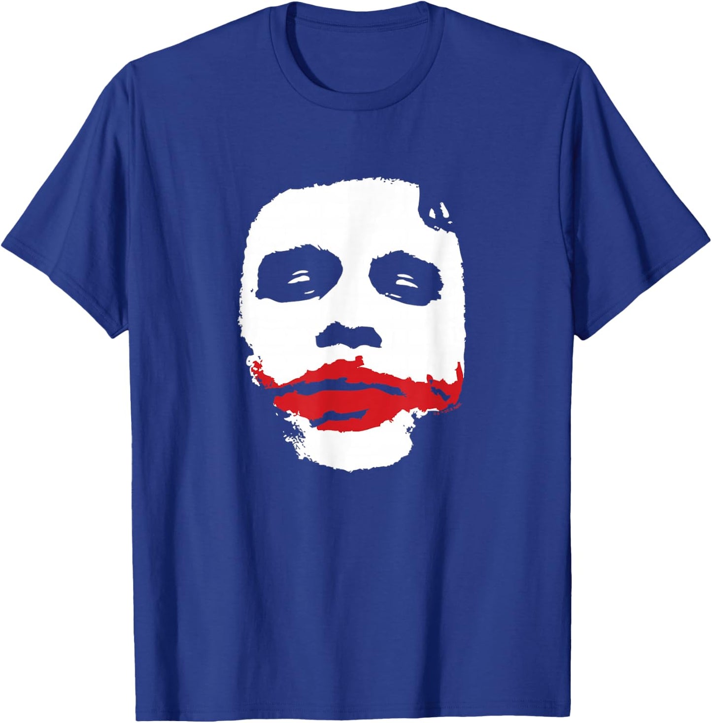 The Dark Knight Heath Ledger The Joker Face Paint Mask T-Shirt - T-Shirt | Royal