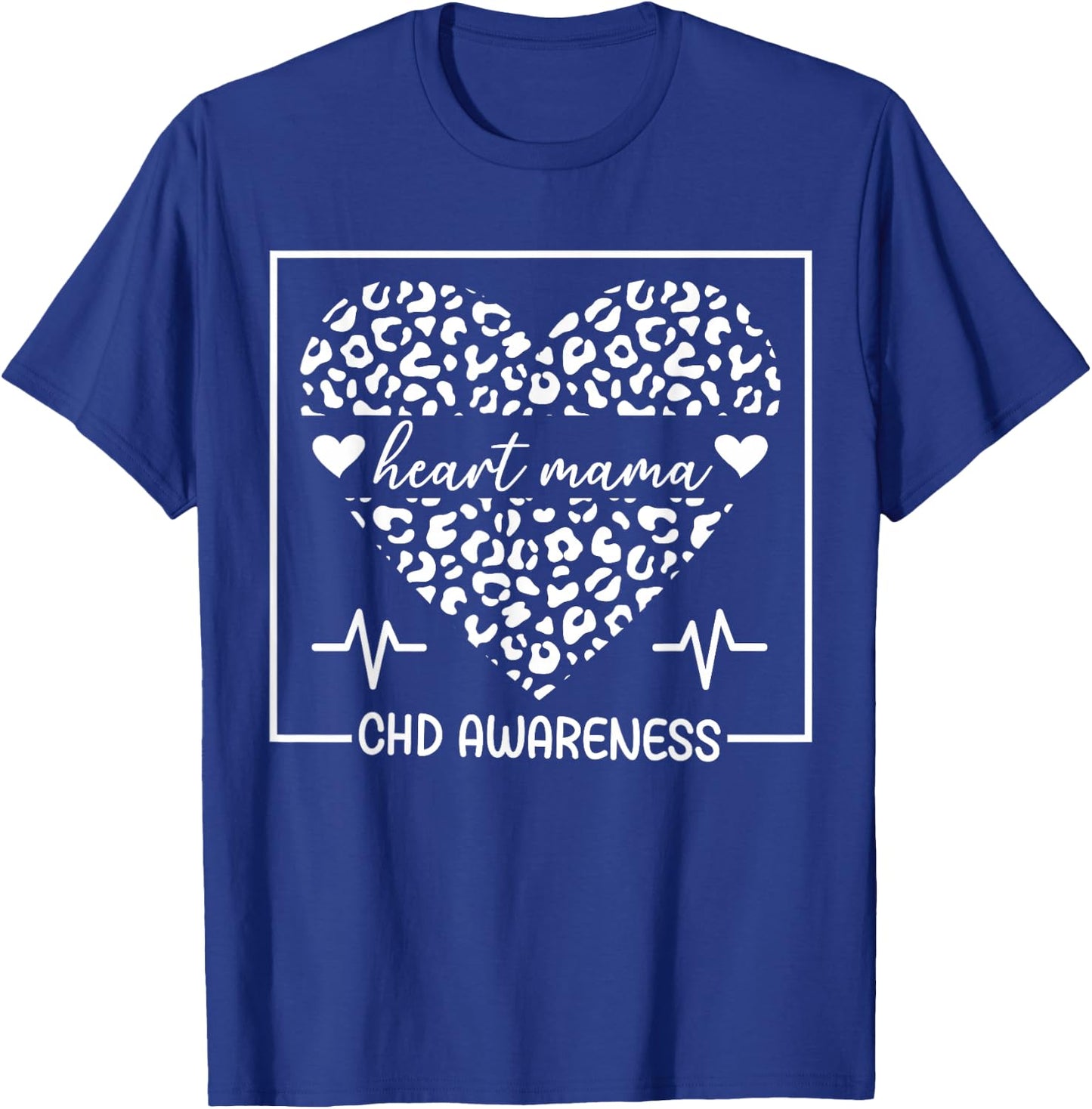 Heart Mama CHD Warrior Congenital Heart Disease Mother T-Shirt - T-Shirt | Royal