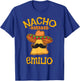 Nacho Average Emilio Personalized Name Funny Taco T-Shirt - T-Shirt | Royal