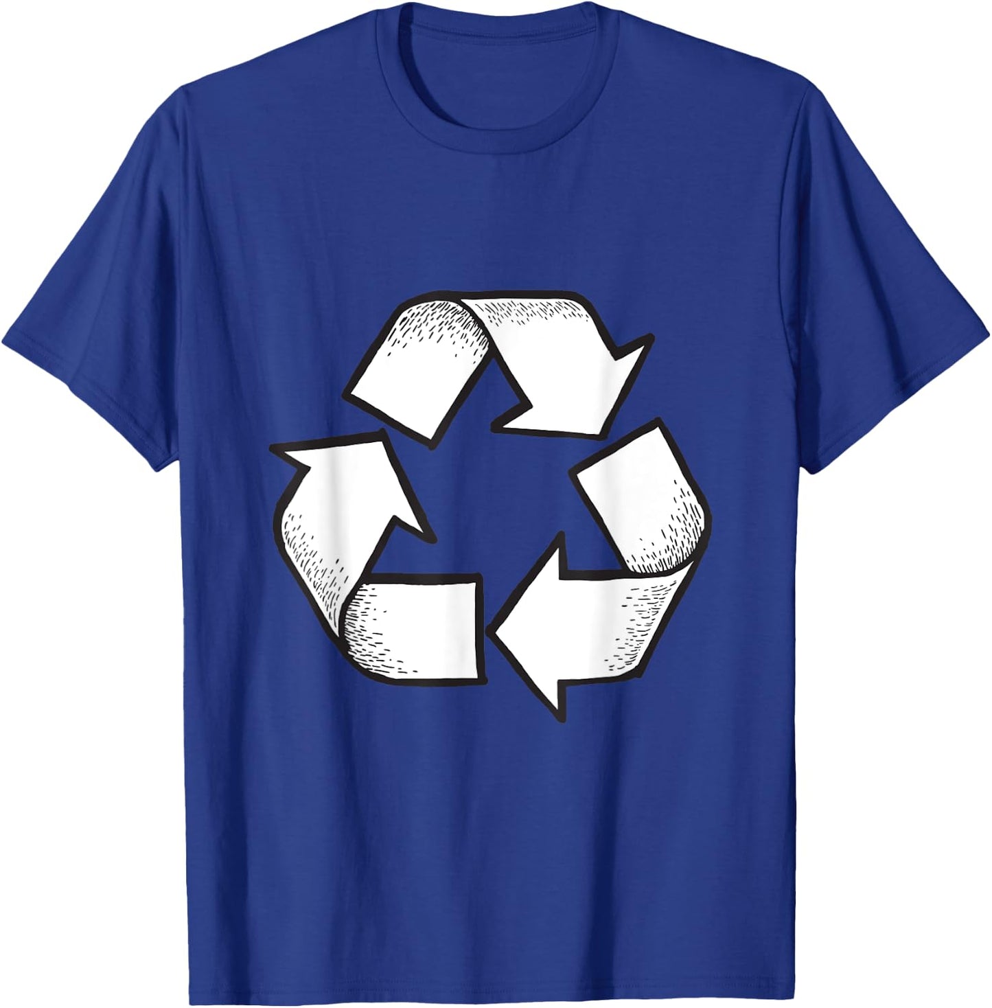 Vintage Recycle Logo Earth Day Nature Planet Conservation T-Shirt - T-Shirt | Royal