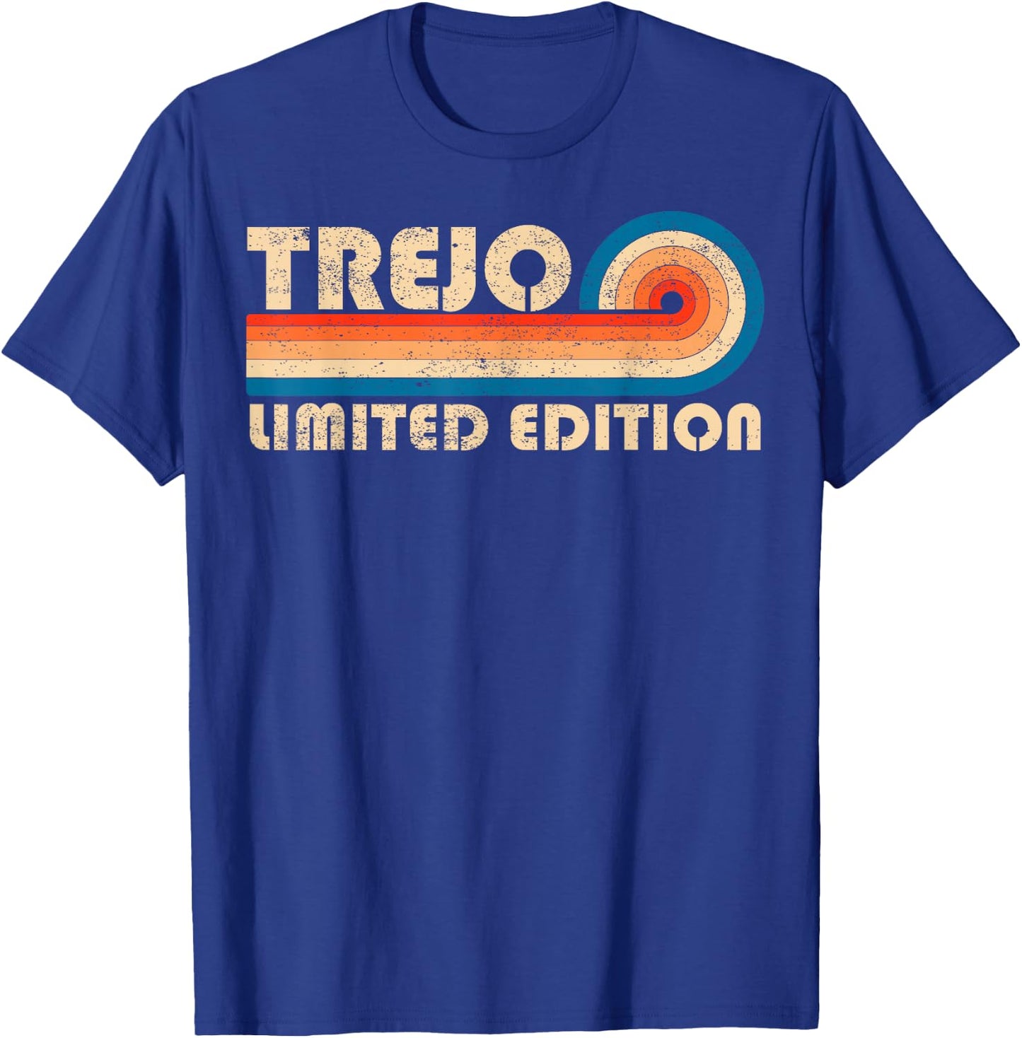 TREJO Surname Retro Vintage 80s 90s Birthday Reunion T-Shirt - T-Shirt | Royal