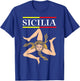 Sicilia Flag Sicily Palermo Italy T-Shirt - T-Shirt | Royal