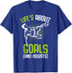 Life´s About Goals Soccer Player Boys Kids Youth T-Shirt - T-Shirt | Royal