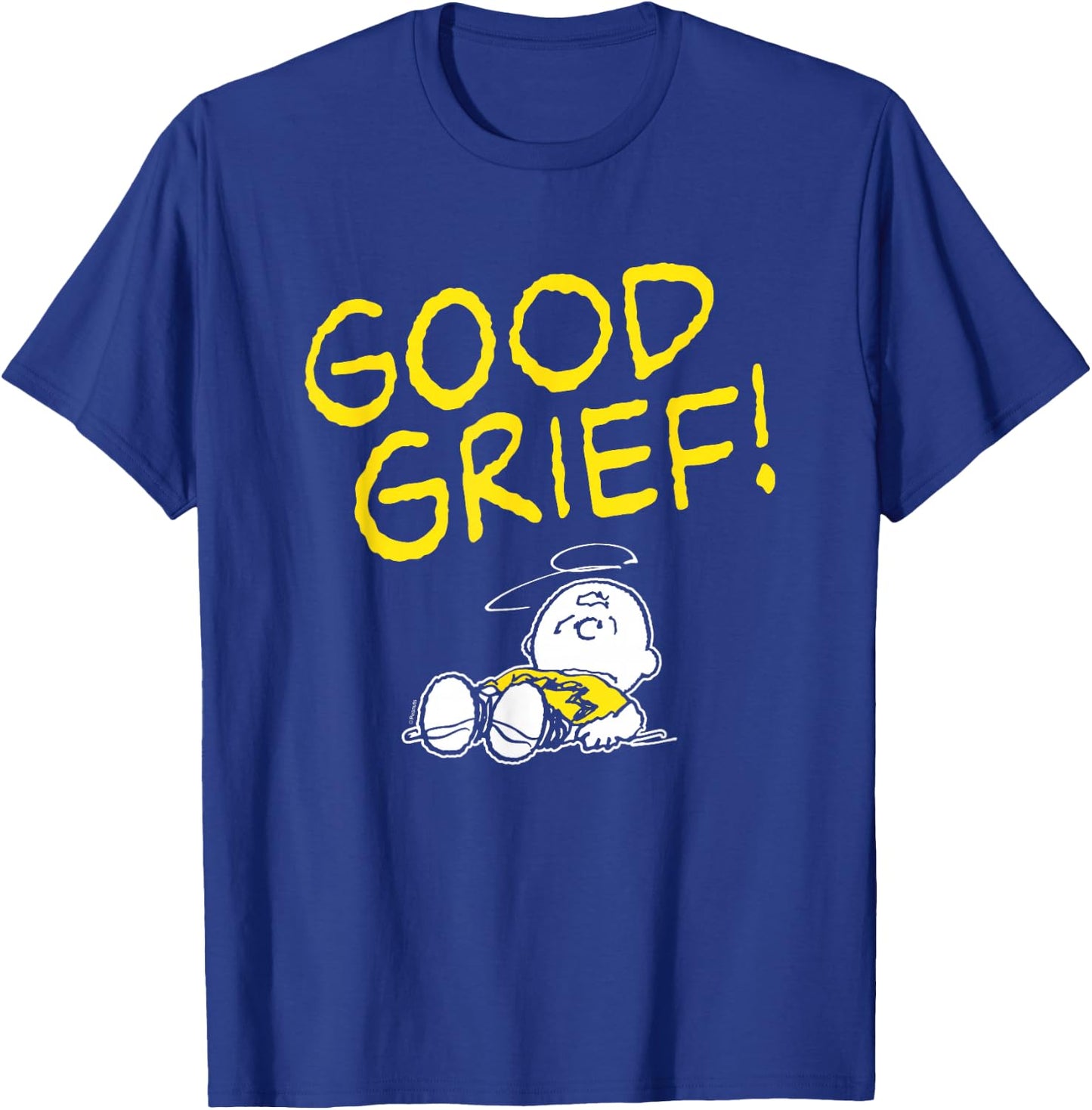 Peanuts - Charlie Brown Good Grief T-Shirt - T-Shirt | Royal