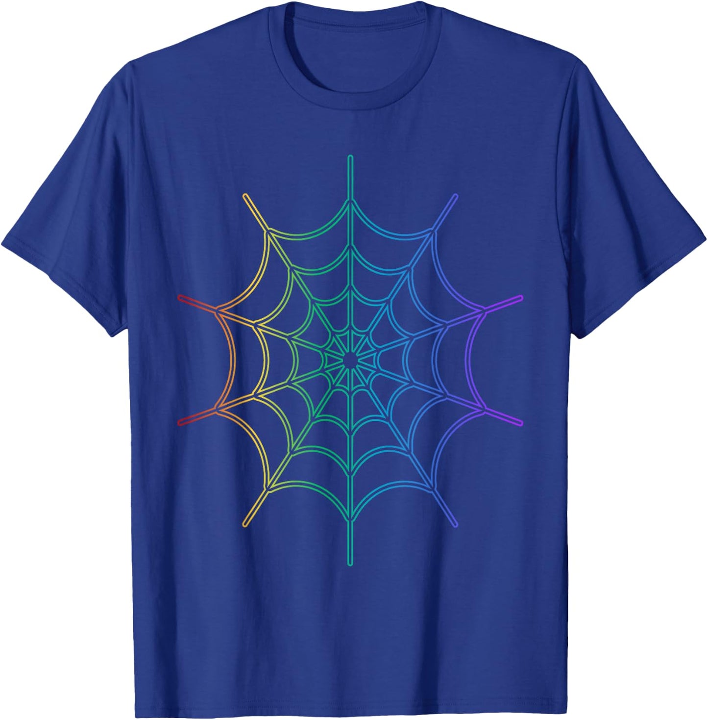 Kids Cool Halloween Spider Web Costume Rainbow Spider T-Shirt - T-Shirt | Royal