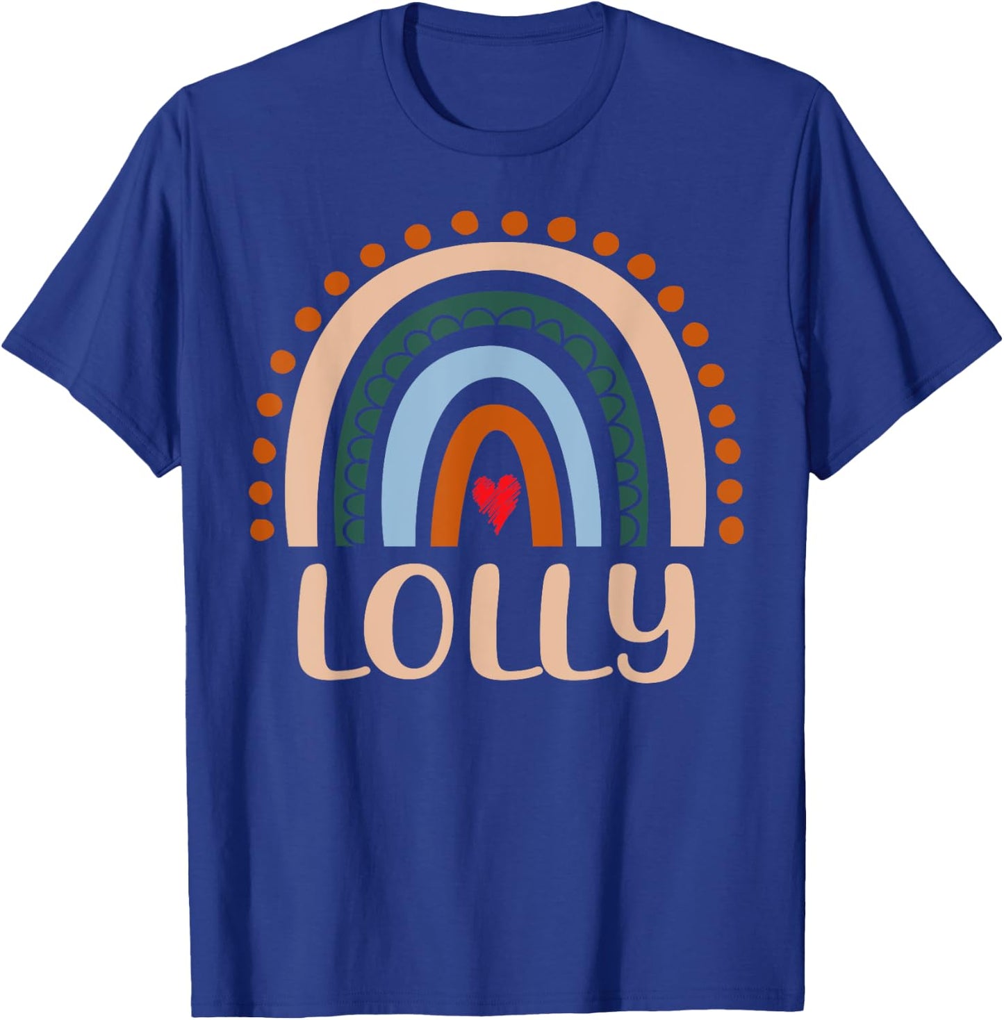 Lolly Rainbow Grandma Cute Mothers Day Funny Lolly T-Shirt - T-Shirt | Royal